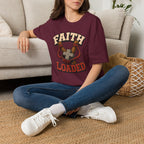 Faith Loaded T-Shirt — Christian Slingshot Cross Graphic Tee
