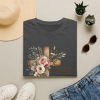 Jesus Floral Cross T-Shirt — Christian Faith Graphic Tee