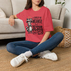 T‑Shirt — "I Could Be Meaner But Jesus Said No" Cute Raccoon Christian Tee