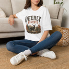 Deerly Beloved Graphic Tee — Rustic Deer Nature T-Shirt