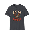 Faith Loaded T-Shirt — Christian Slingshot Cross Graphic Tee