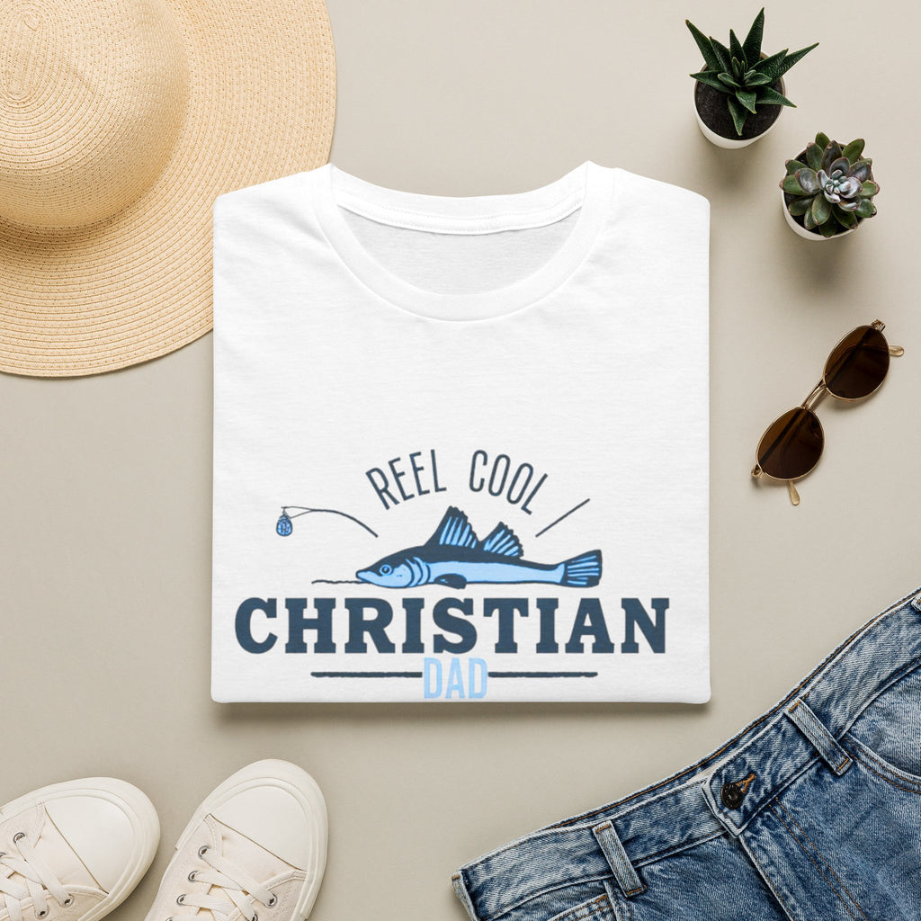 Reel Cool Christian Dad T-Shirt — Fishing Faith Father Gift
