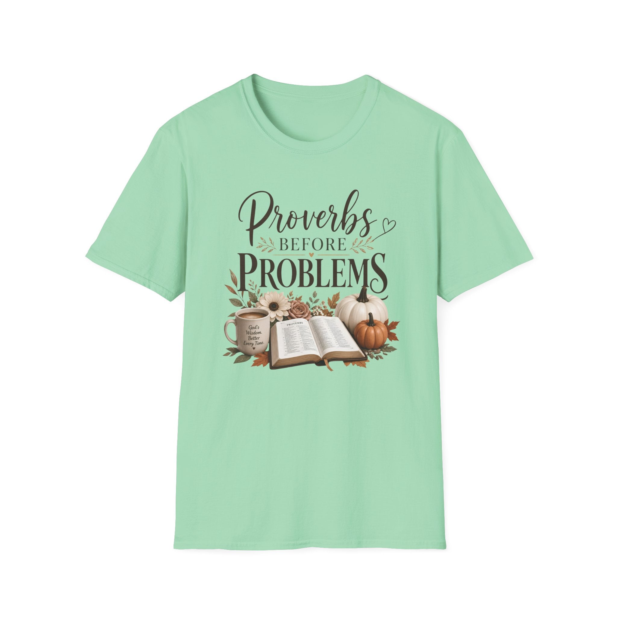 T-Shirt — "Proverbs Before Problems" Inspirational Christian Tee