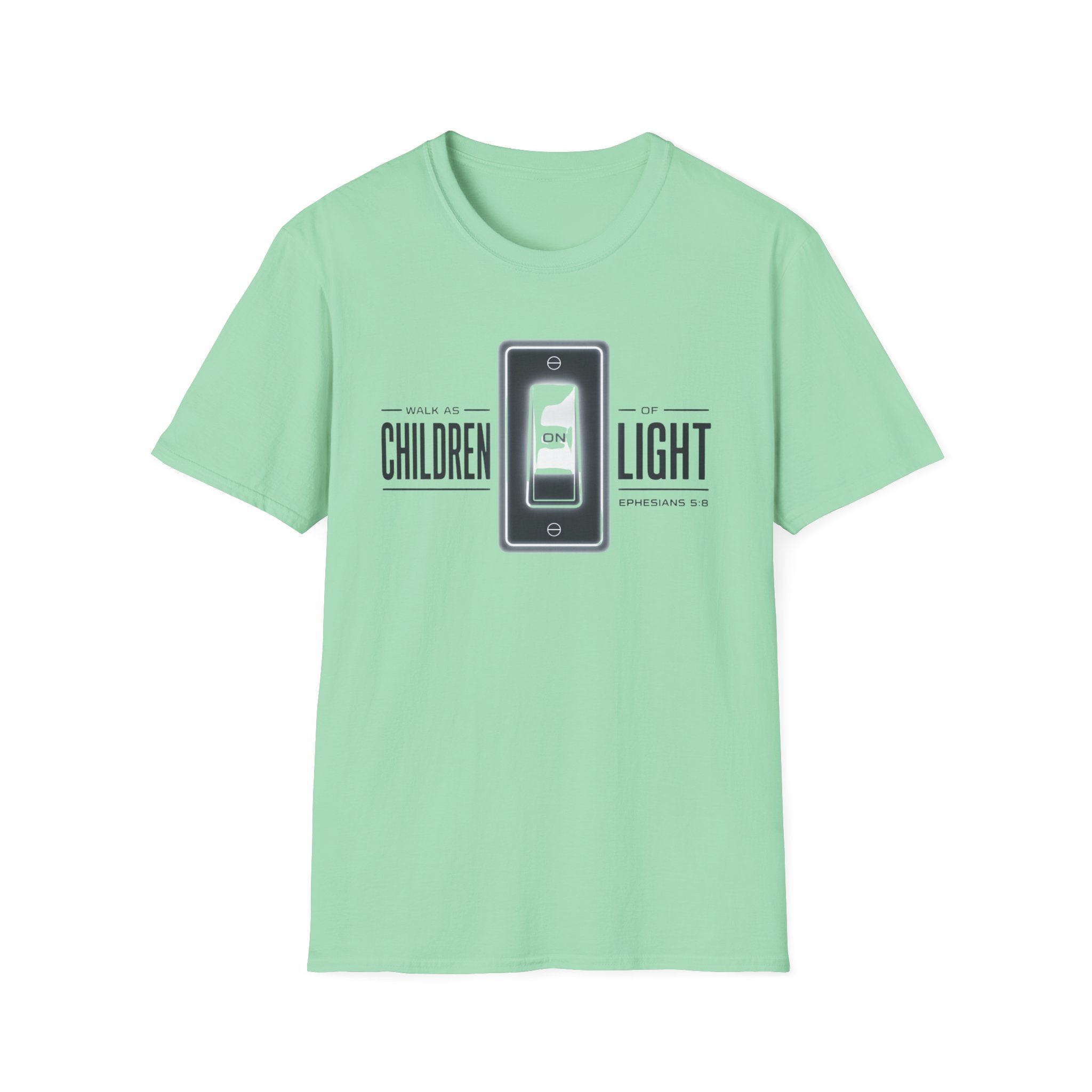 Children of Light T‑Shirt — "Walk as Children of Light" Biblical Switch Graphic