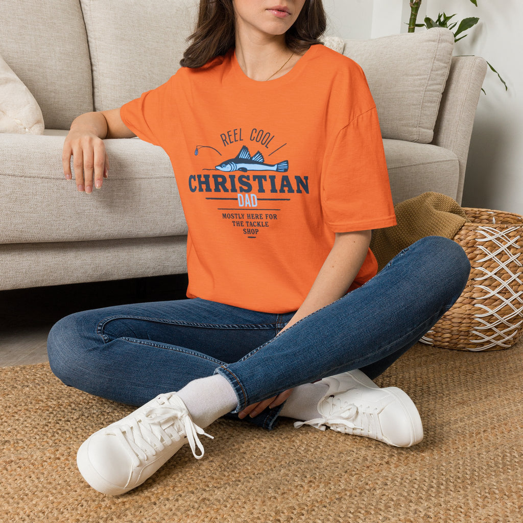 Reel Cool Christian Dad T-Shirt — Fishing Faith Father Gift
