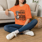 T‑Shirt — "I Could Be Meaner But Jesus Said No" Cute Raccoon Christian Tee