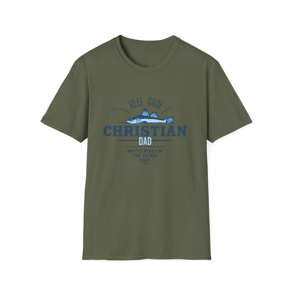 Reel Cool Christian Dad T-Shirt — Fishing Faith Father Gift