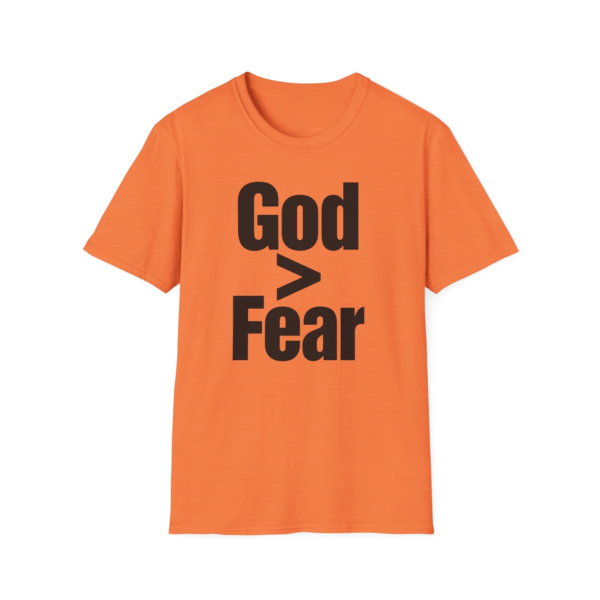 God > Fear T‑Shirt — Faith Over Fear Christian Graphic Tee