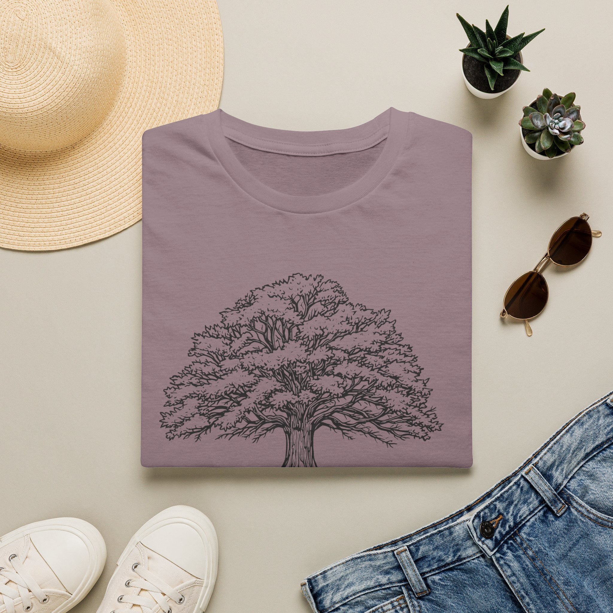 Tree of Life T-Shirt — Detailed Oak Tree Illustration Shirt