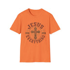 Jesus Over Everything T-Shirt — Christian Cross Faith Tee
