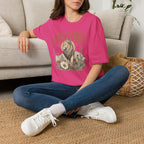 Unshaken Lion T‑Shirt — Vintage Floral Courage Tee