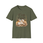 Cozy with Christ T‑Shirt — Faithful Christmas Cozy Home Design