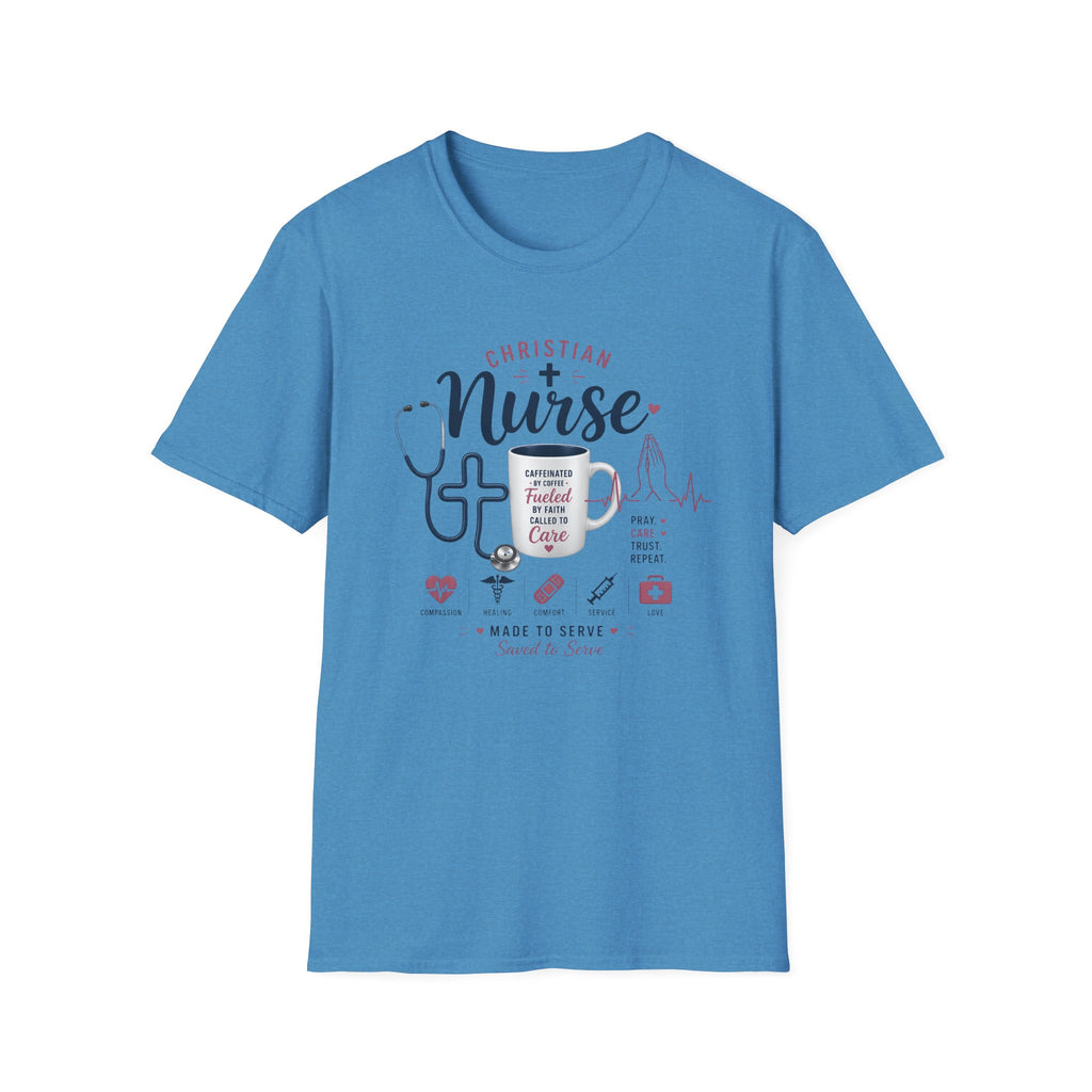 Christian Nurse T-Shirt — Faith Fueled Nursing Tee