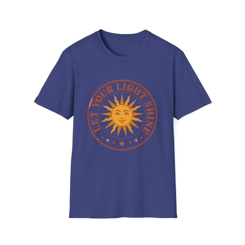 Sunshine Graphic T-Shirt — "Let Your Light Shine" Inspirational Tee
