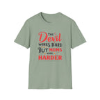 T-Shirt — "The Devil Works Hard But Moms Work Harder" Graphic Tee