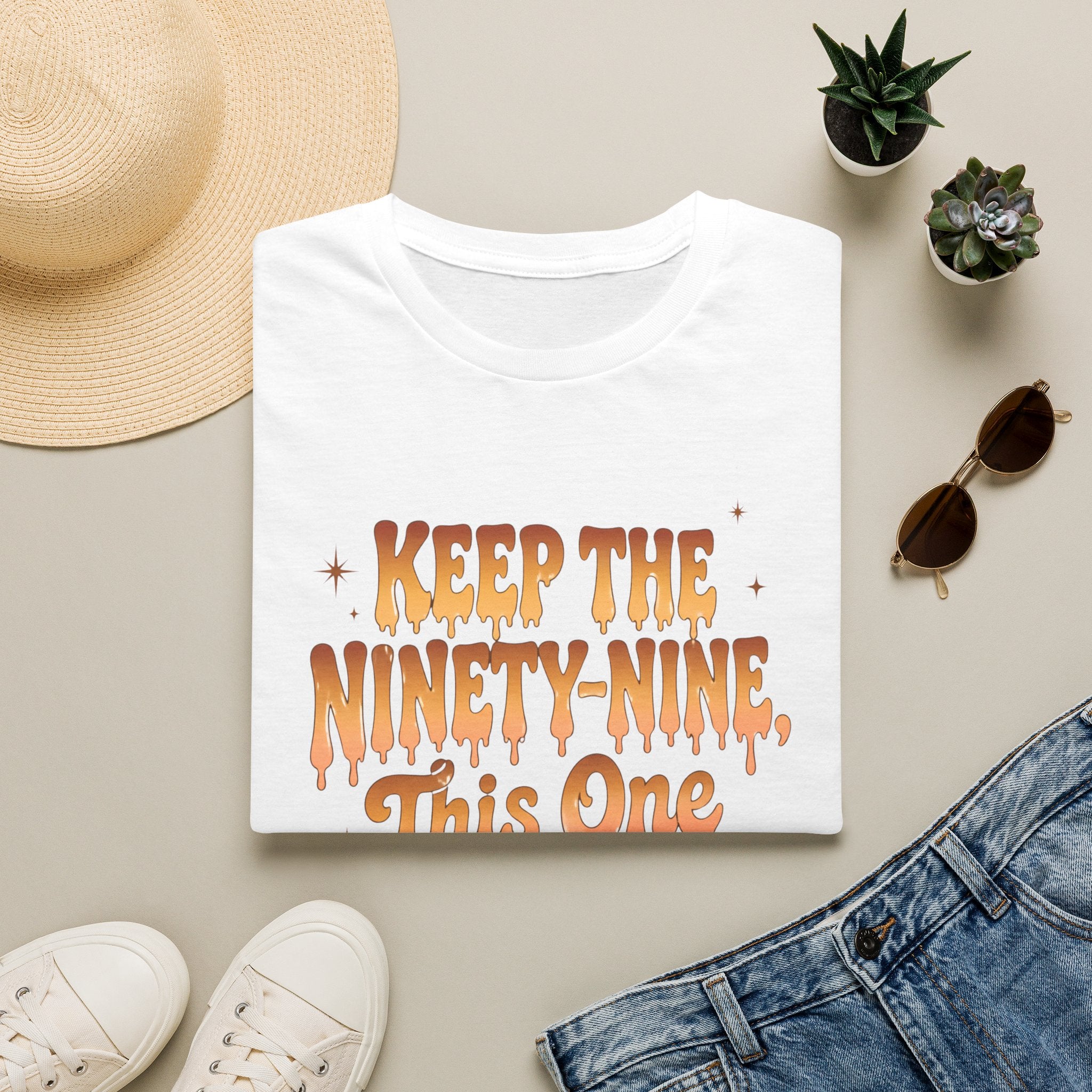 T-Shirt — "Keep the Ninety-Nine, This One Is a Vibe" Retro Graphic Tee