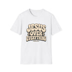 Jesus Over Everything T‑Shirt — Retro Faith Graphic Tee