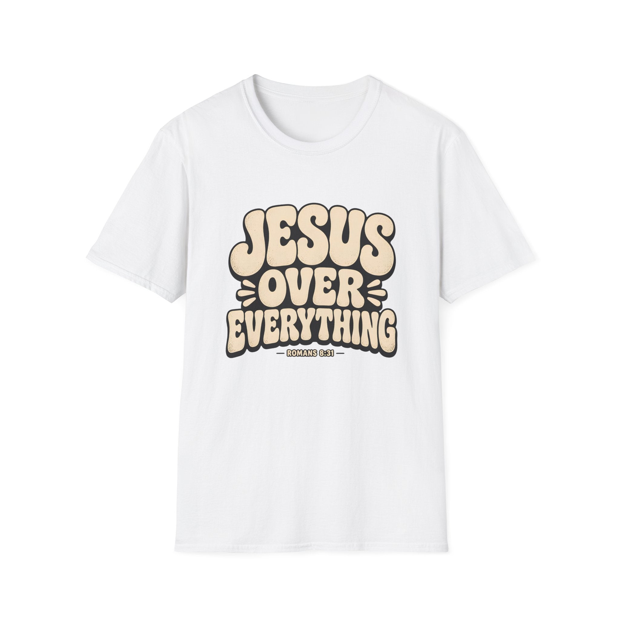 Jesus Over Everything T‑Shirt — Retro Faith Graphic Tee
