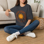 Sunshine Graphic T-Shirt — "Let Your Light Shine" Inspirational Tee