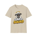 Saved Squad T‑Shirt — Cute Angel Sheep Graphic Tee for Christian Youth & Church Groups
