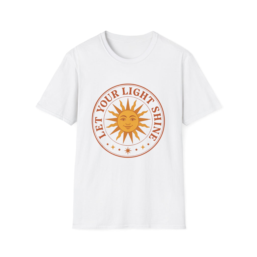 Sunshine Graphic T-Shirt — "Let Your Light Shine" Inspirational Tee