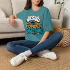 Jesus Over Everything T-Shirt — Faith Graphic Tee with Cross Streetwear Design