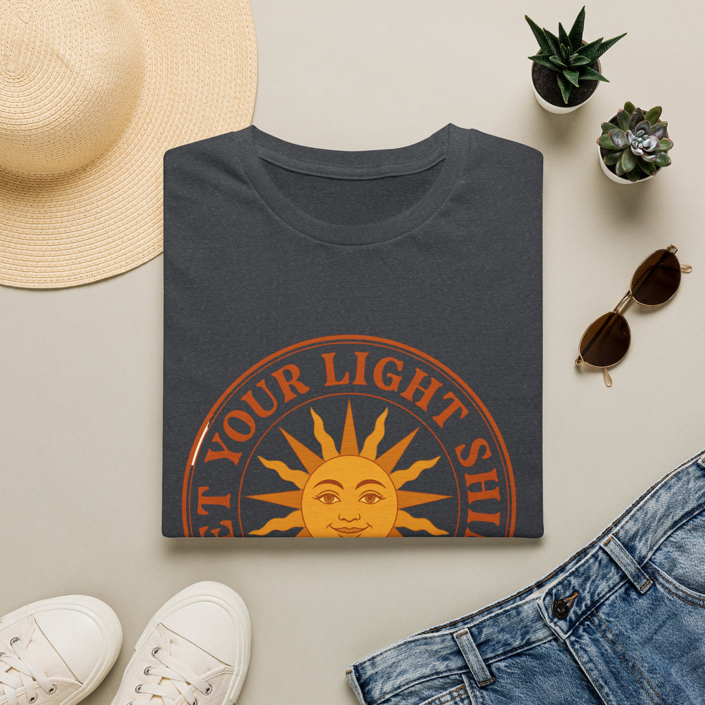Sunshine Graphic T-Shirt — "Let Your Light Shine" Inspirational Tee