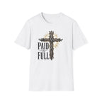 Christian T-Shirt — "Paid in Full" Cross Graphic Faith Tee