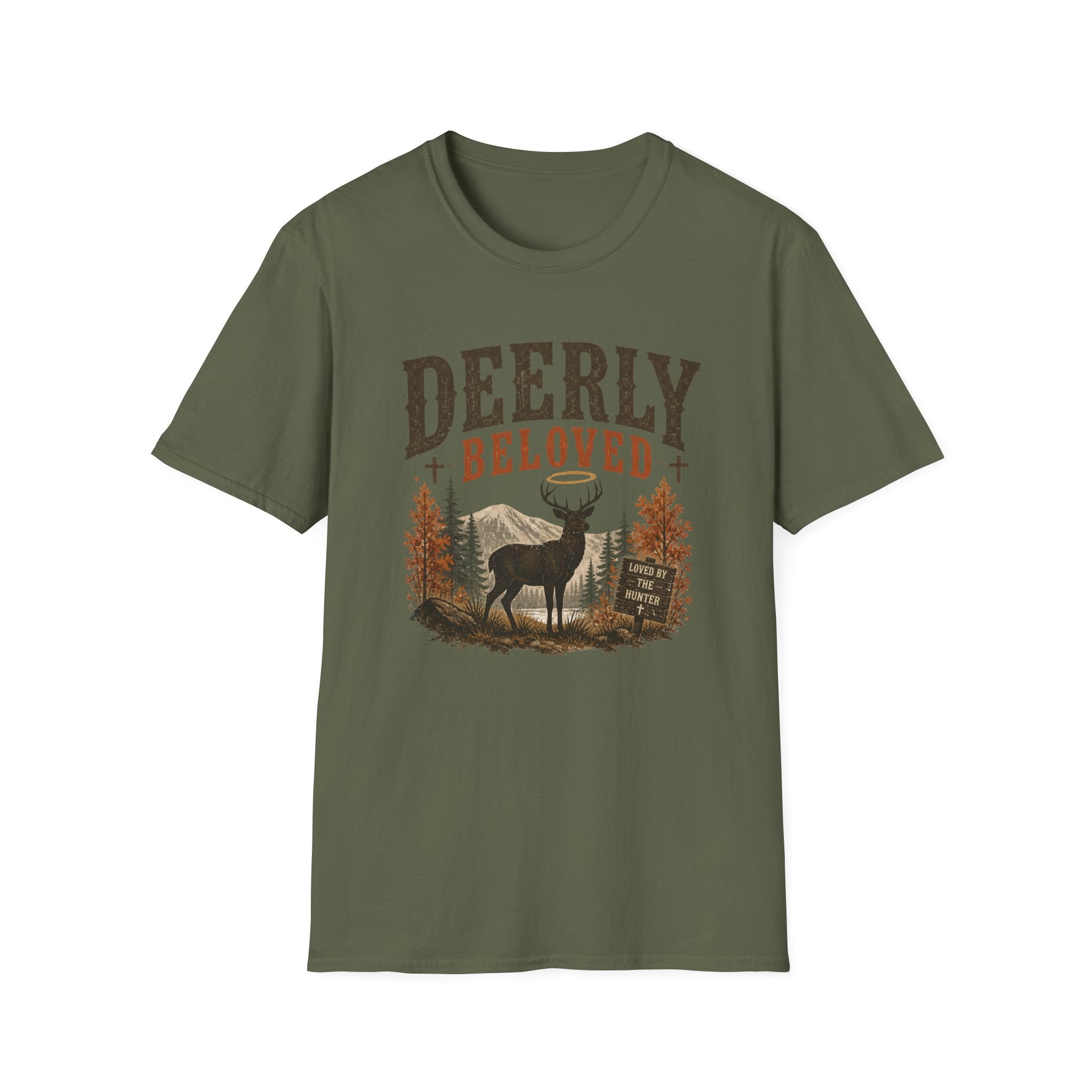 Deerly Beloved Graphic Tee — Rustic Deer Nature T-Shirt