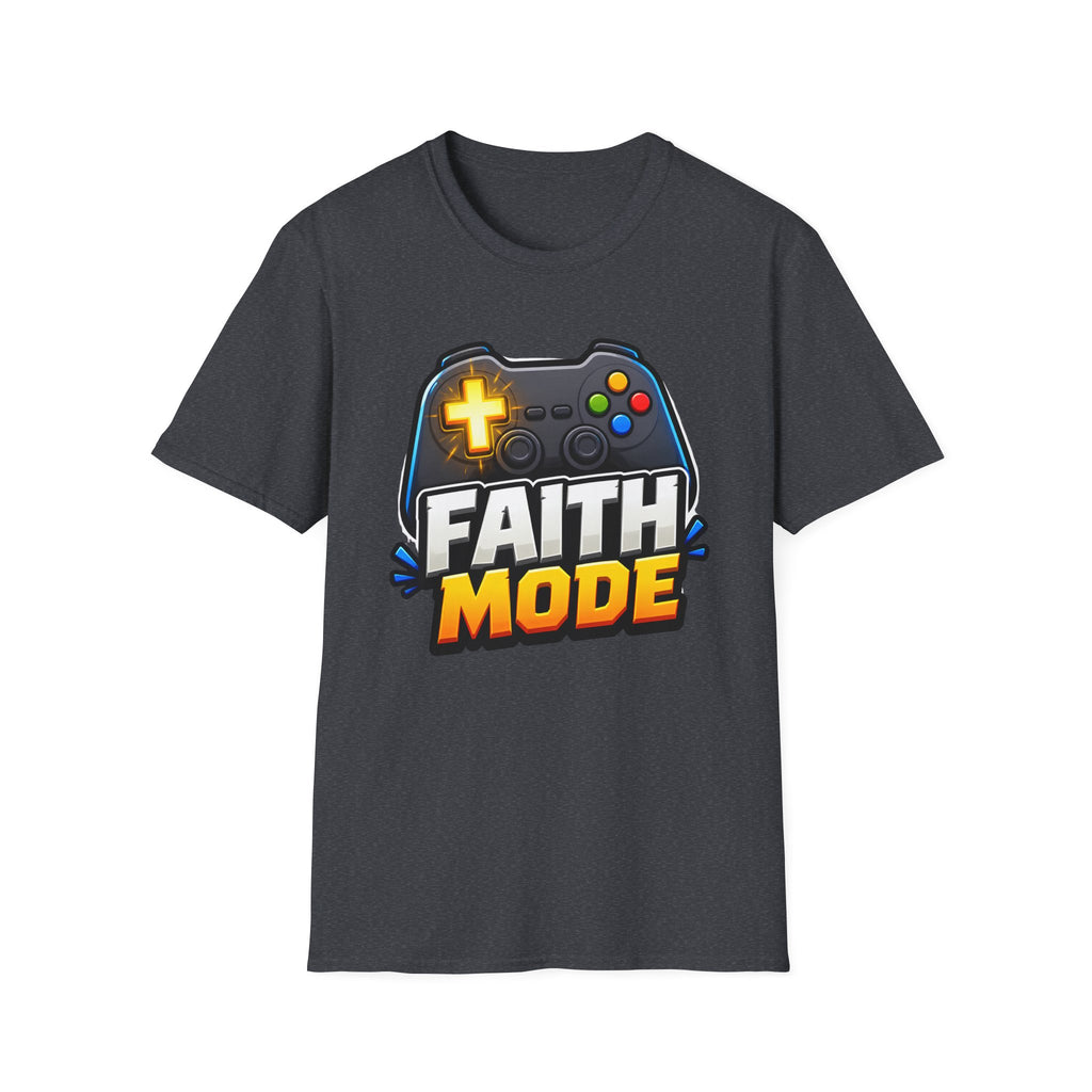 Faith Mode Gamer T-Shirt — Christian Video Game Controller Tee
