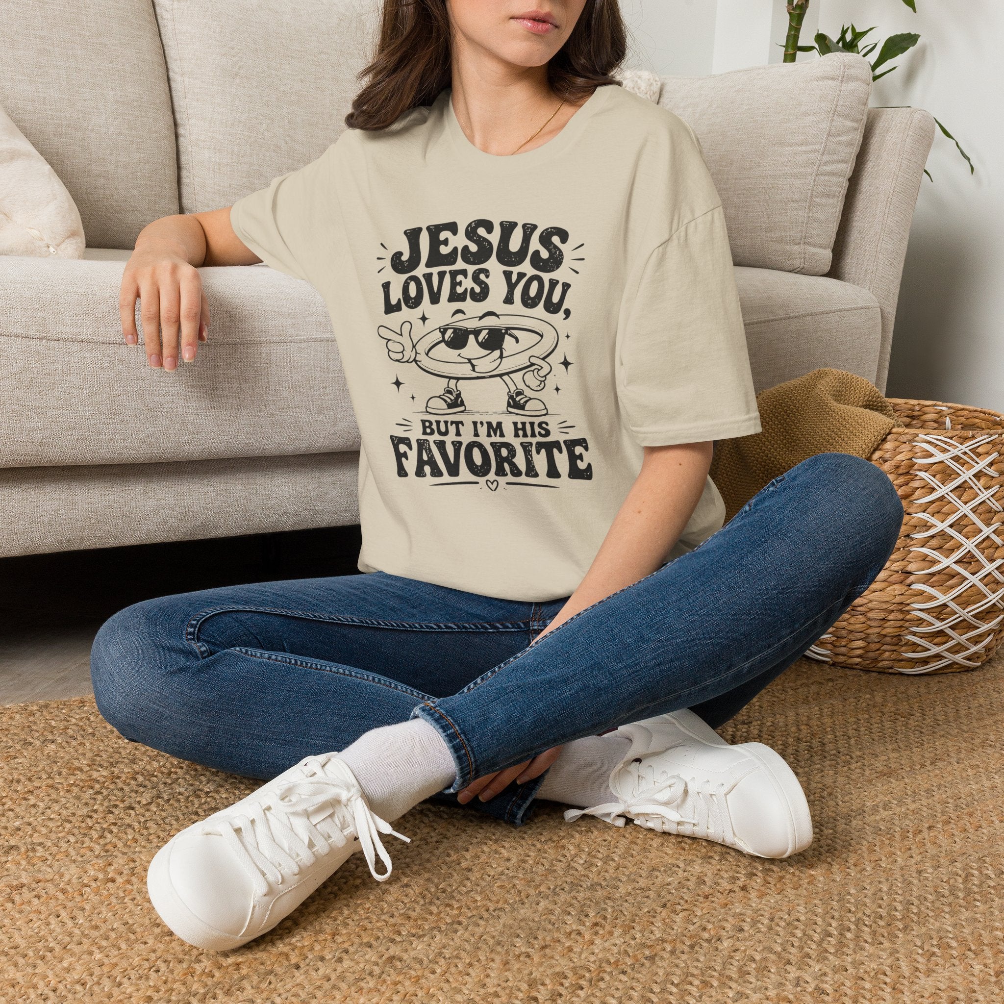 Jesus Loves You T-Shirt — 'But I’m His Favorite' Christian Graphic Tee