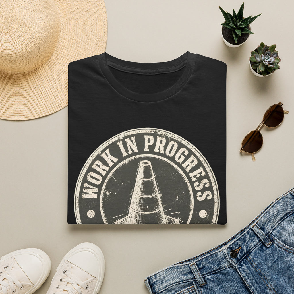 Work In Progress T-Shirt — 'Work In Progress' Vintage Cone Graphic Tee (Philippians 1:6)