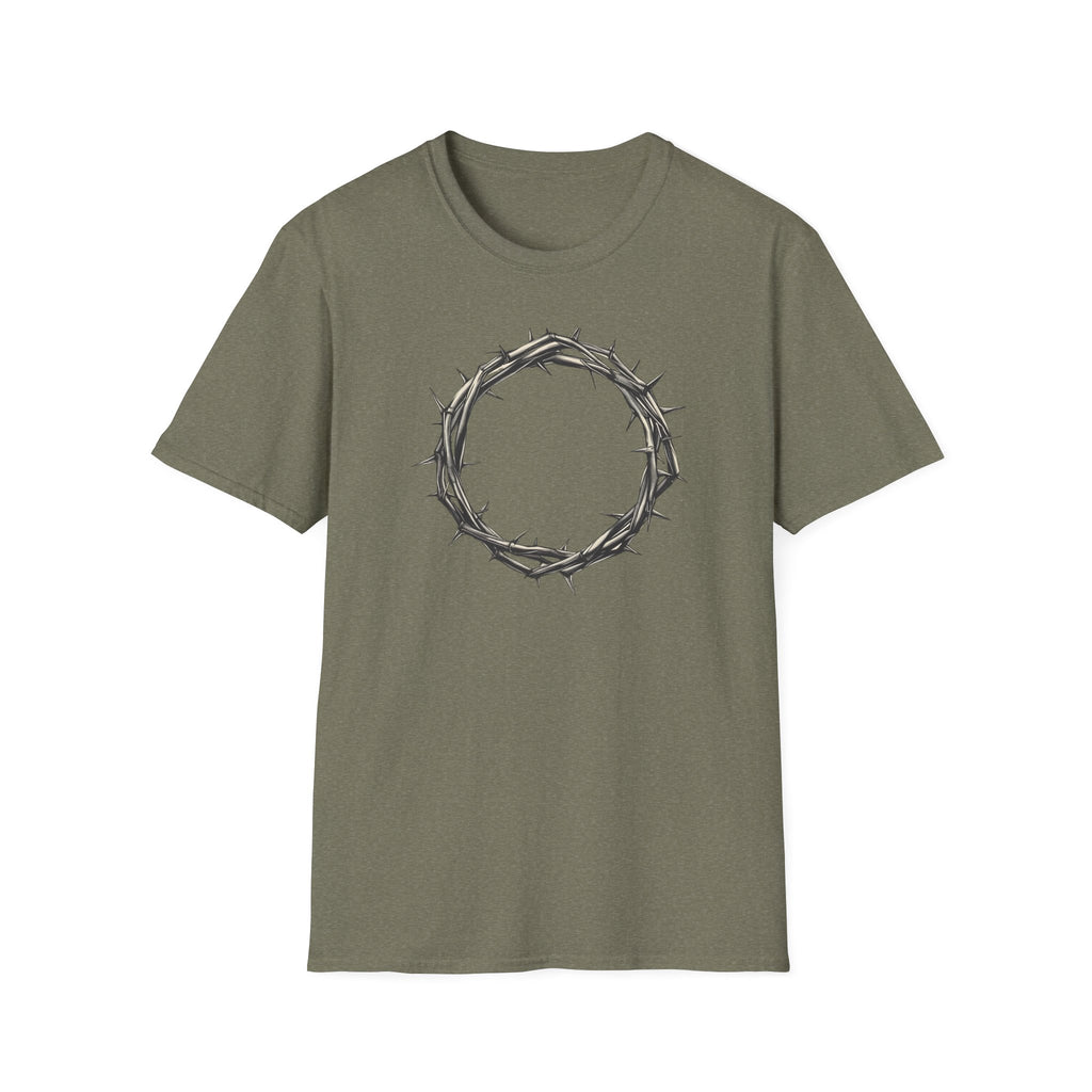 T-Shirt — Minimal Crown of Thorns Graphic Tee | Christian Faith Symbol Shirt