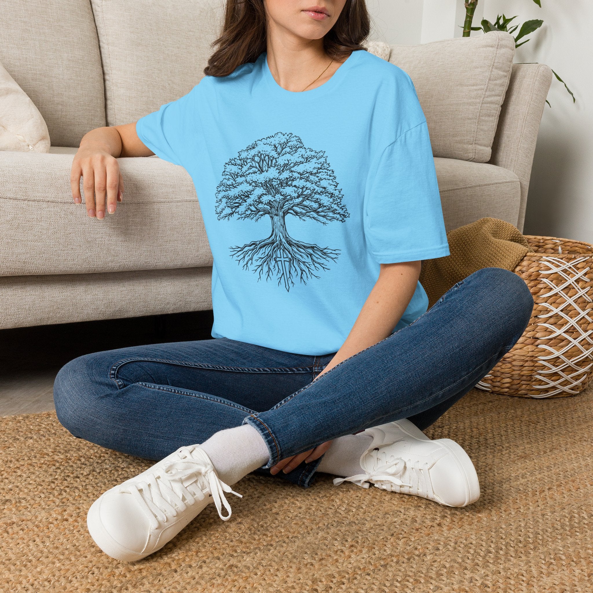 Tree of Life T-Shirt — Detailed Oak Tree Illustration Shirt