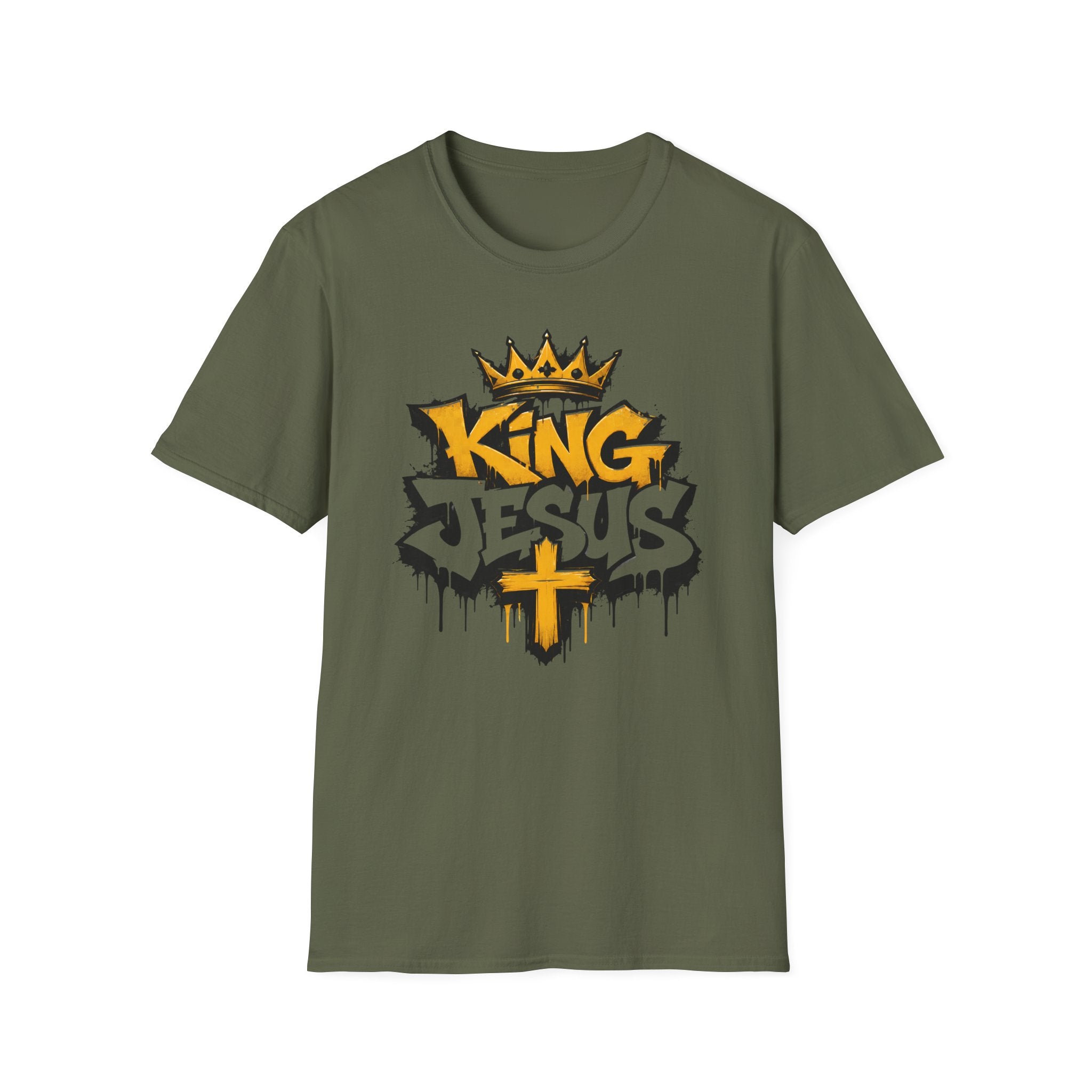 King Jesus T-Shirt — Crowned Faith Graphic Tee