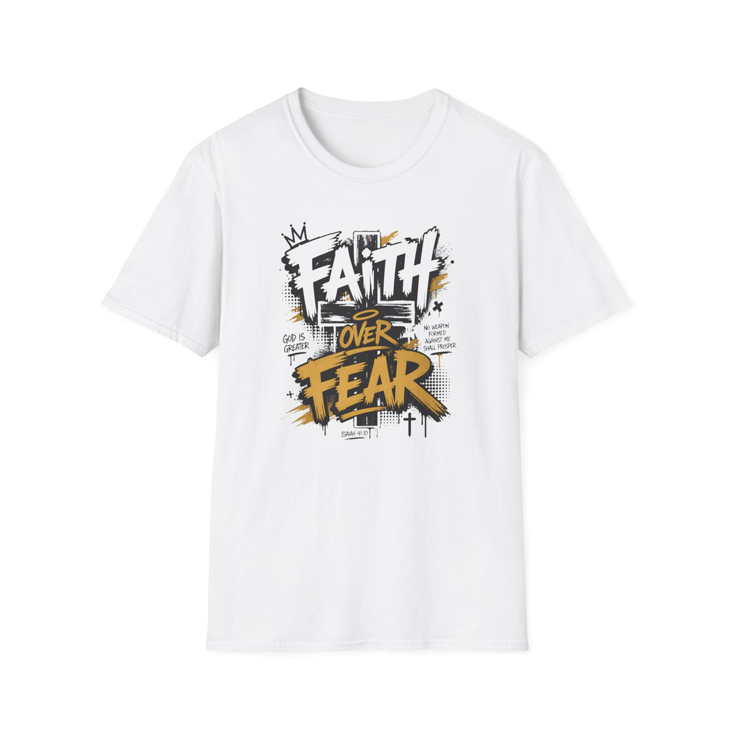 Faith Over Fear T-Shirt — Bold Graffiti Christian Inspirational Tee