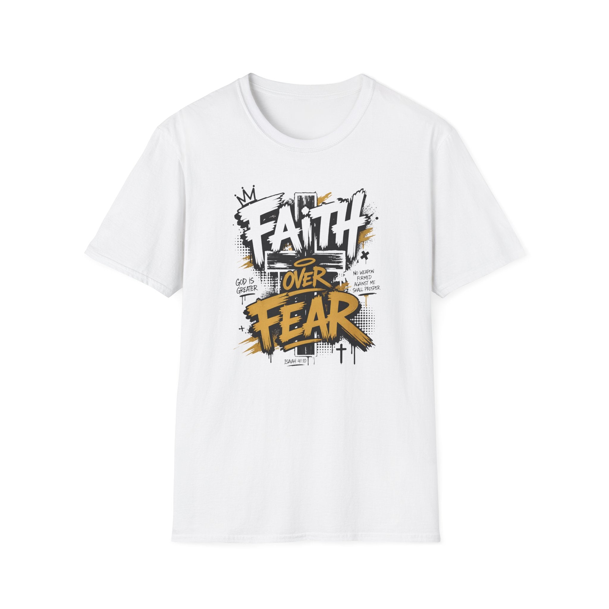 Faith Over Fear T-Shirt — Bold Graffiti Christian Inspirational Tee