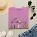 Christian Cross Floral T-Shirt — "Jesus Enough" Inspirational Tee
