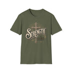 Strength Cross T‑Shirt — 'The Lord Is My Peace' Christian Faith Tee