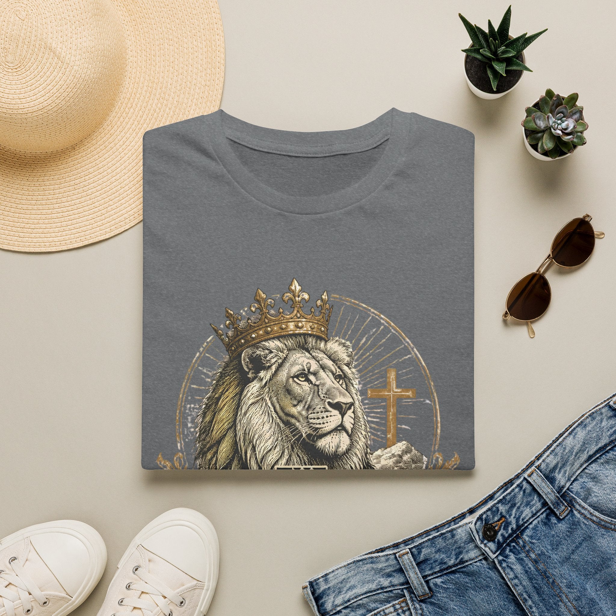 Lion of Judah T-Shirt — Christian Faith King Lion Graphic Tee