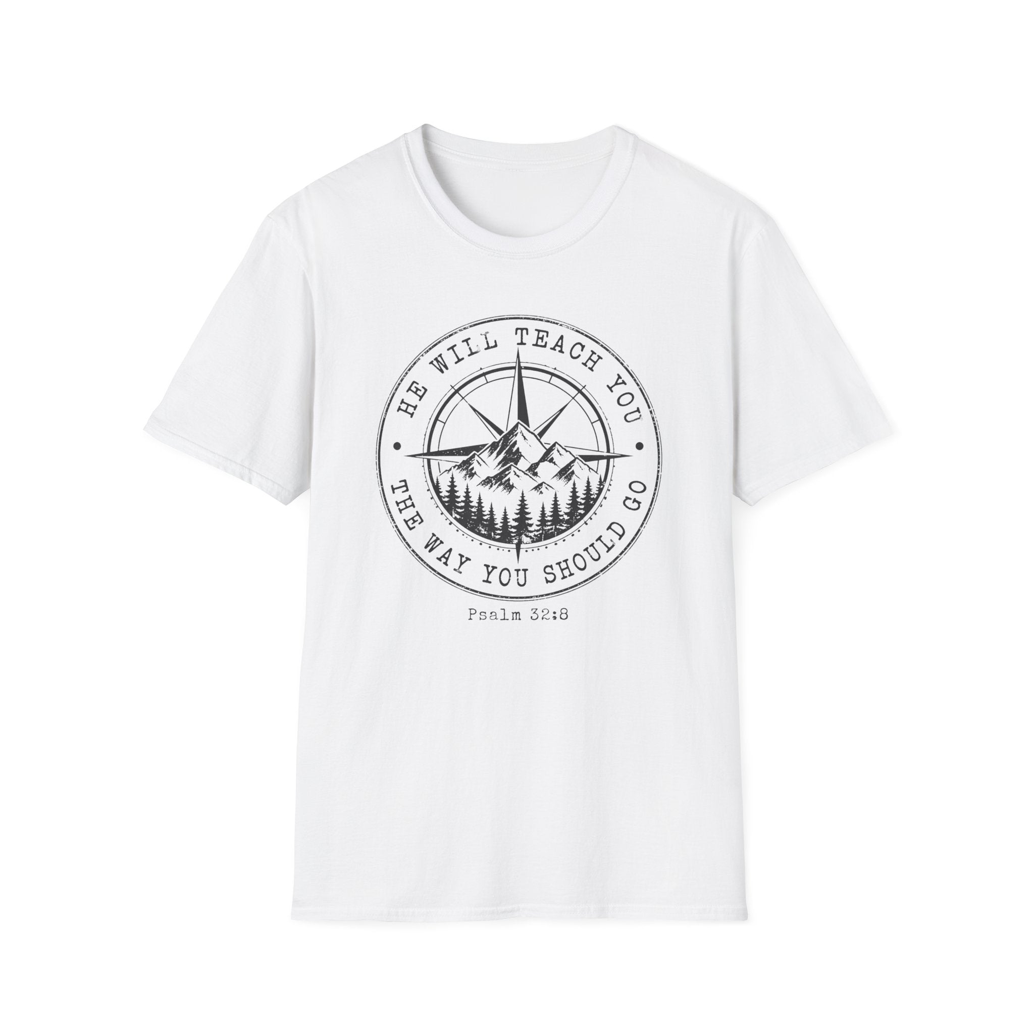 T-Shirt — 'He Will Teach You The Way You Should Go' Mountain Compass Christian Tee