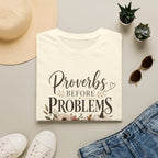 T-Shirt — "Proverbs Before Problems" Inspirational Christian Tee