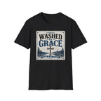 Washed By Grace T‑Shirt — Christian Faith Cross Tee