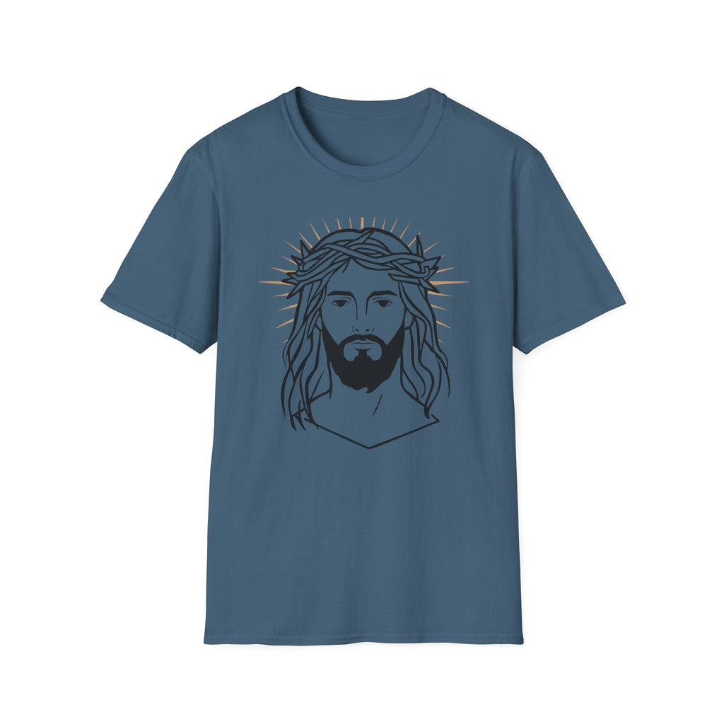 Jesus Portrait T-Shirt — Crown of Thorns Faith Tee
