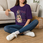 Guitar Floral "Praise Him with Strings" T-Shirt