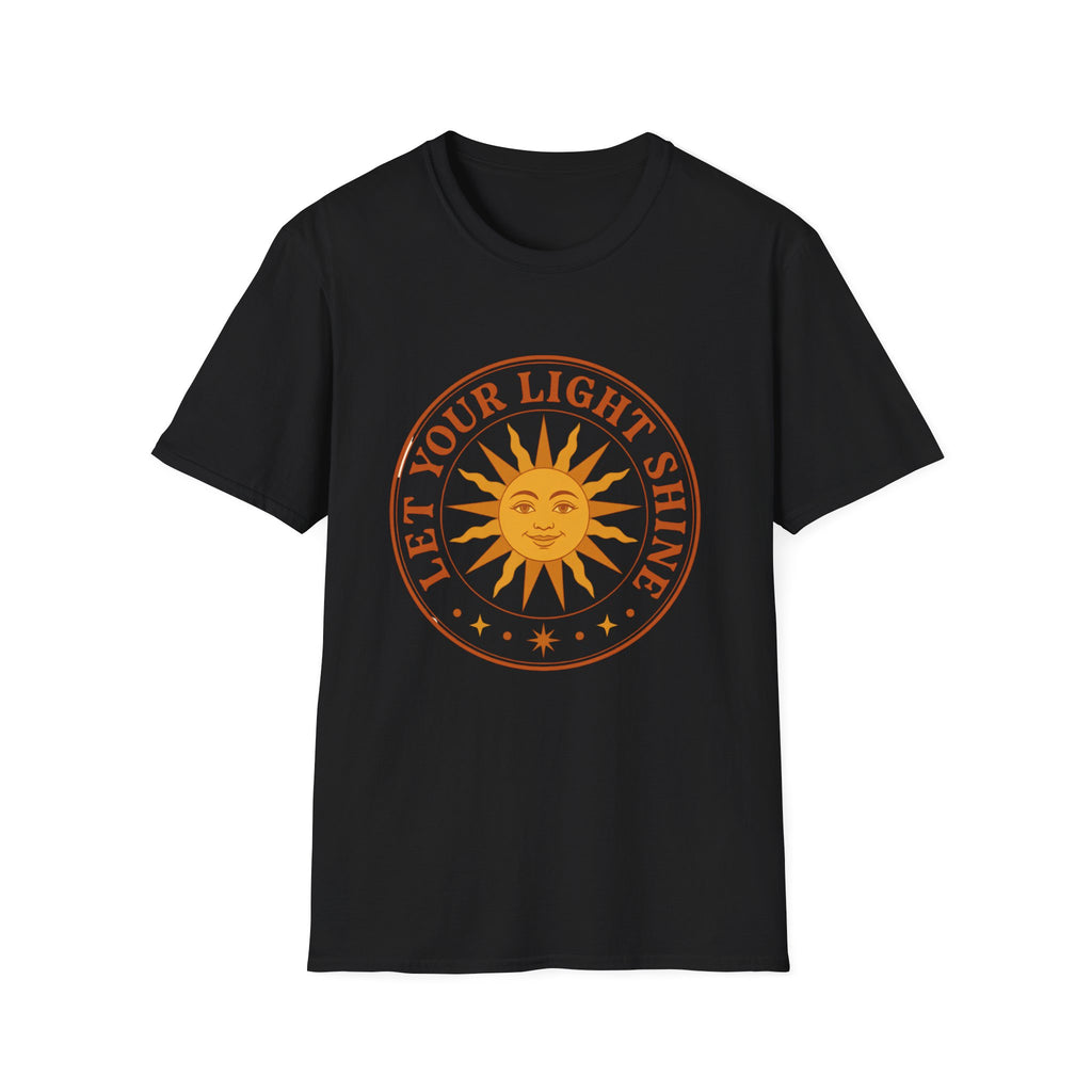 Sunshine Graphic T-Shirt — "Let Your Light Shine" Inspirational Tee