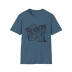 Foundation Christian T-Shirt — "Built on a Foundation" Inspirational Faith Tee
