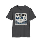 Washed By Grace T‑Shirt — Christian Faith Cross Tee
