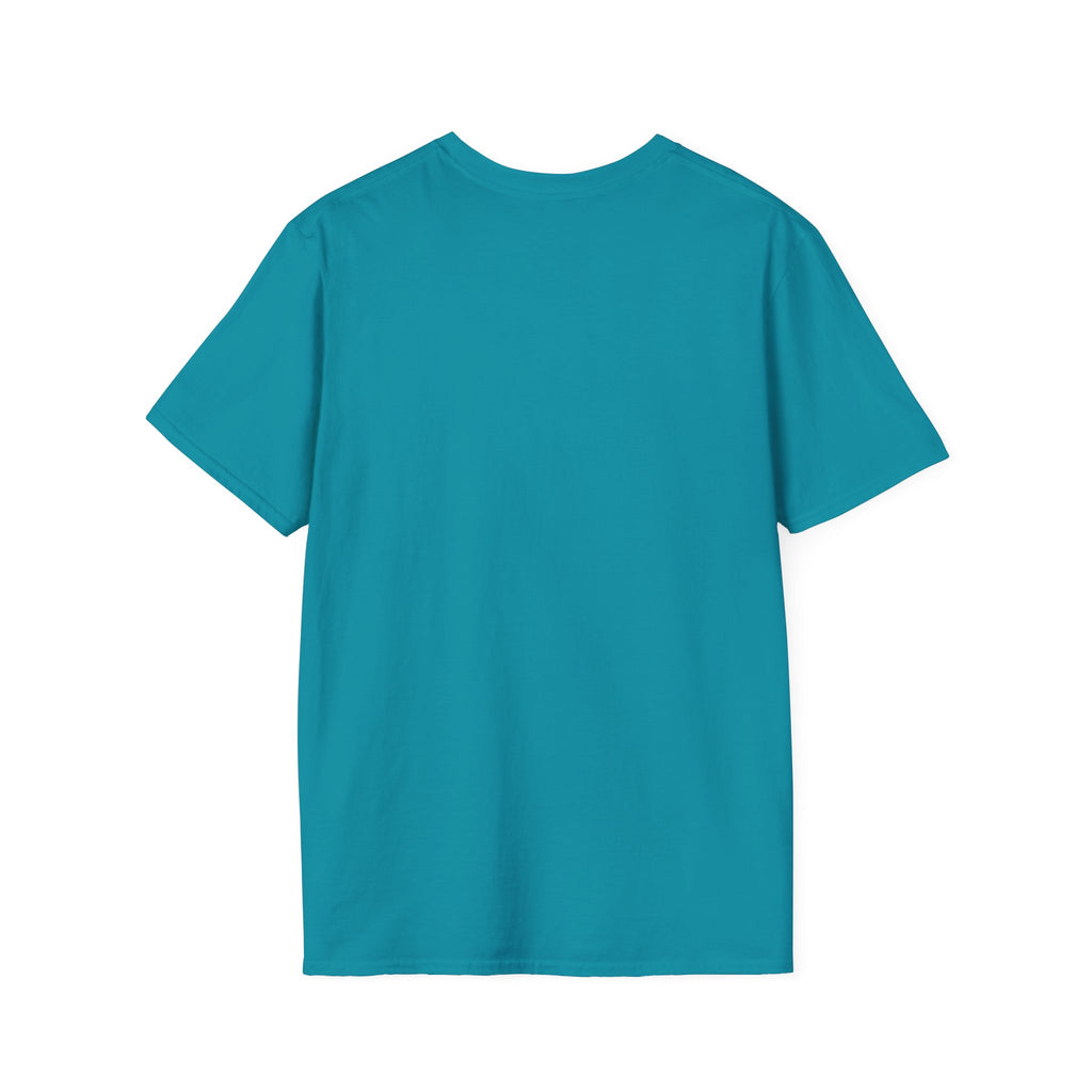 T-Shirt — Minimalist Ocean Waves & Standing Figure Tee — Calm Beach Vibes, Surfing/Travel Gift