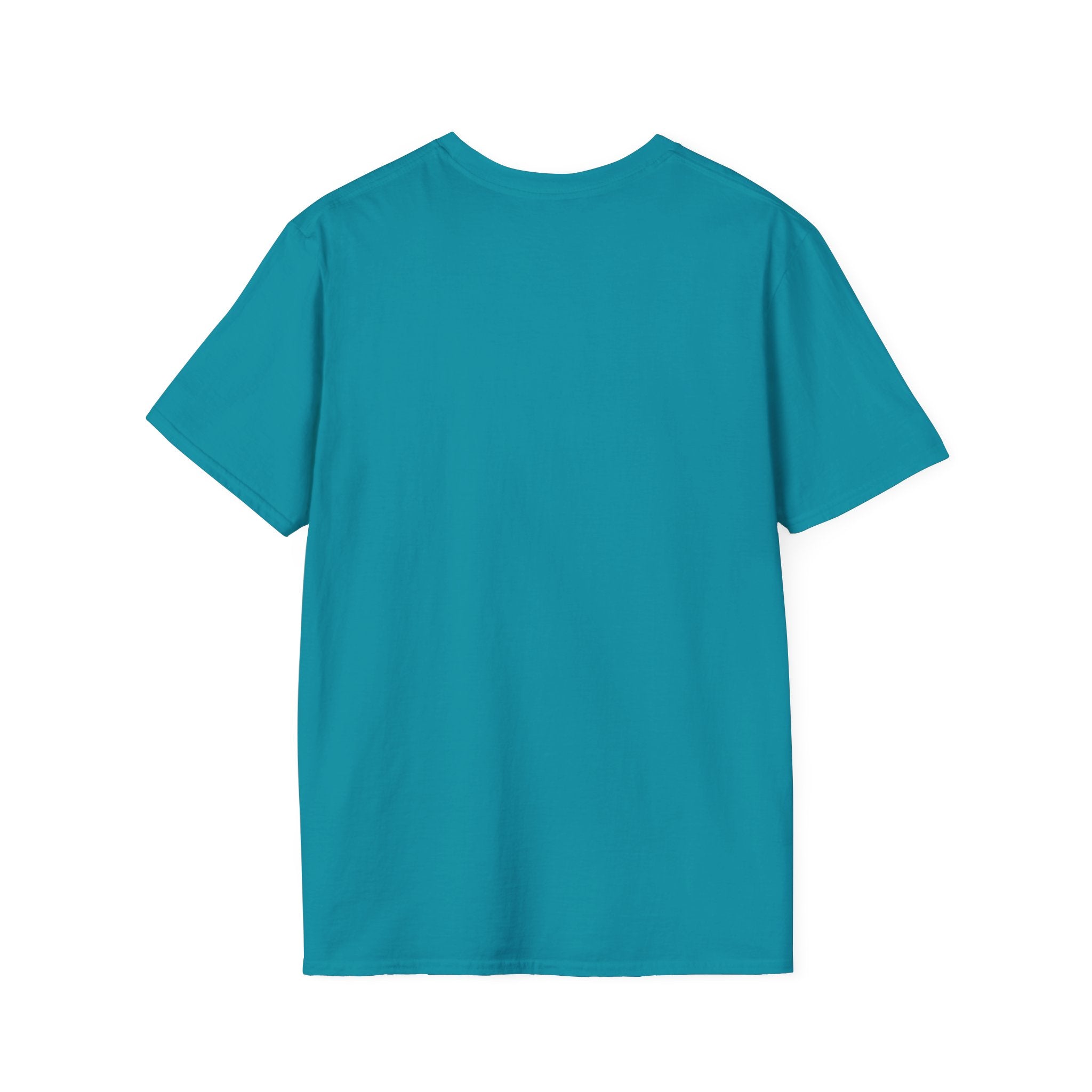 T-Shirt — Minimalist Ocean Waves & Standing Figure Tee — Calm Beach Vibes, Surfing/Travel Gift